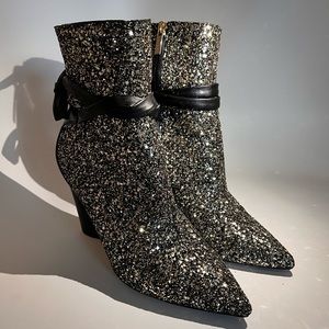 Jimmy Choo Henrietta star glitter booties